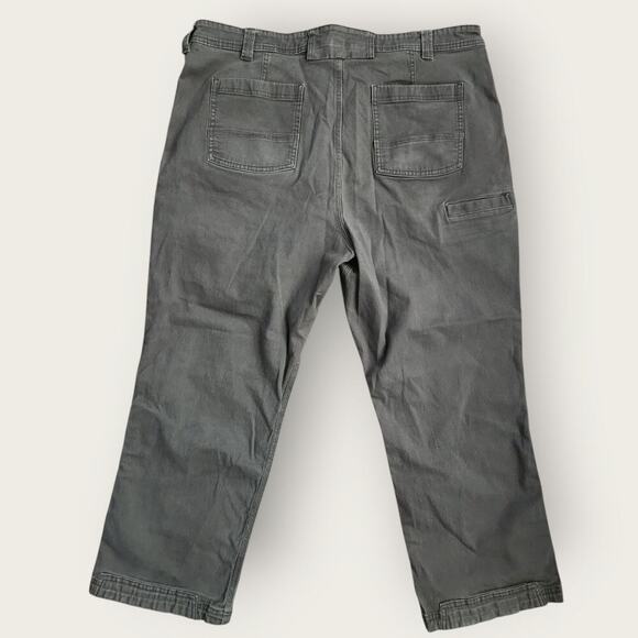 Duluth Flex Fire Hose Jeans Men's Sz 38x25 Gray Straight Leg Workwear Durable - Picture 3 of 7